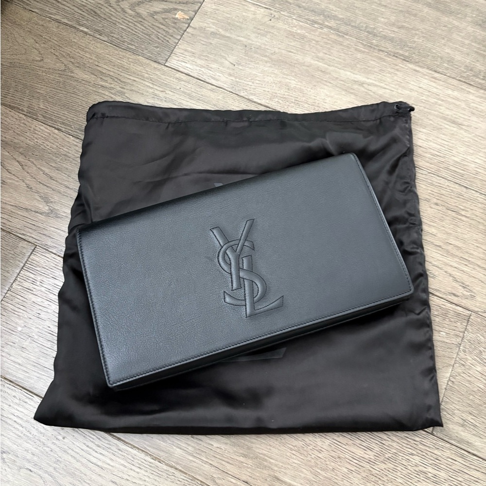 Yves Saint Laurent Black Belle De Jour Clutch